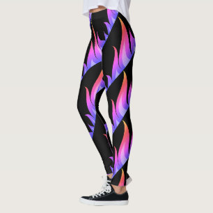 Leggings Arc en arc-en-ciel flammes entraînement fitness gy