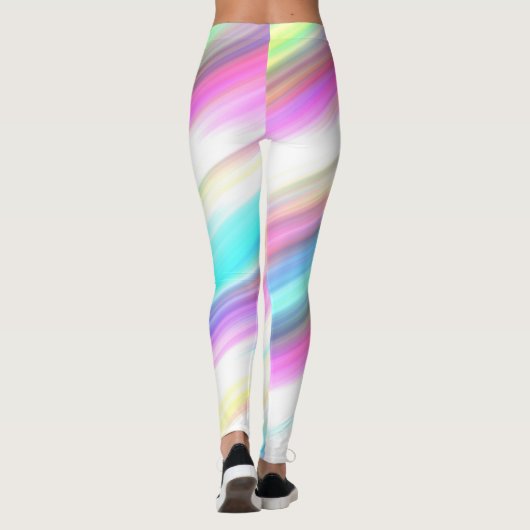 Leggings Arc-en-ciel Abstrait (Dos)