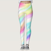 Leggings Arc-en-ciel Abstrait (Devant)