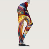 Leggings Arc-en-ciel Abstrait moderne (Droite)