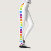 Leggings Arc-en-ciel blanc brillant (Droite)