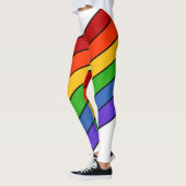 Leggings Arc-en-ciel blanc rayé (Gauche)