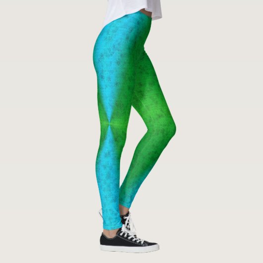Leggings Arc-en-ciel bleu vert dans Elephantenskin leathero (Droite)