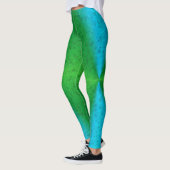 Leggings Arc-en-ciel bleu vert dans Elephantenskin leathero (Gauche)