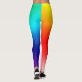 Leggings Arc-en-ciel brillant abstrait (Dos)