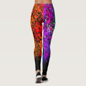 Leggings Arc-en-ciel Couleur Peinture Déchets Mode (Dos)