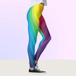 Leggings Arc-en-ciel Couleur tourbillon Yoga Pants