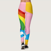 Leggings Arc-en-ciel dans les guêtres de nuages (Dos)