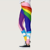 Leggings Arc-en-ciel dans les guêtres de nuages (Gauche)