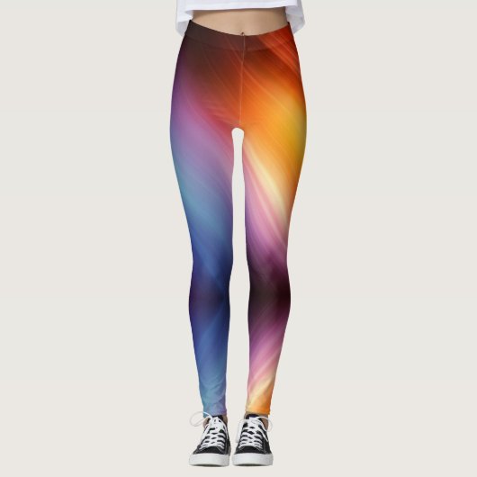 Leggings - Arc-en-ciel de couleur (Devant)