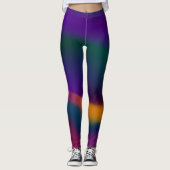 Leggings Arc-en-ciel de couleurs (Devant)