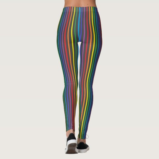Leggings Arc-en-ciel de filet (Dos)