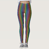 Leggings Arc-en-ciel de filet (Devant)