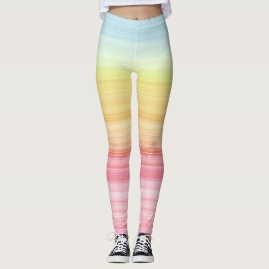 Leggings Arc-en-ciel de Pastel (Devant)