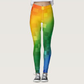 Leggings Arc-en-ciel de Pixelated (Devant)