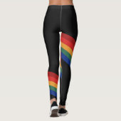 Leggings Arc-en-ciel de Rainbow Color Stripe (Dos)