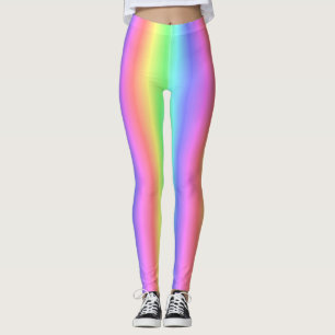 Leggings Arc-en-ciel en pastel mélangé - spectre de couleur