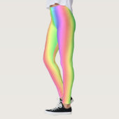 Leggings Arc-en-ciel en pastel mélangé - spectre de couleur (Gauche)