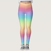 Leggings Arc-en-ciel en pastel Ombre (Devant)