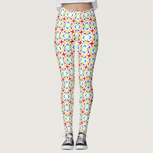 Leggings Arc-en-ciel graphique (Devant)