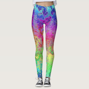 Leggings Arc-en-ciel Grungy