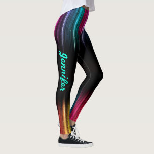 Leggings Arc en ciel Légendes Votre nom Pantalon d'exercic