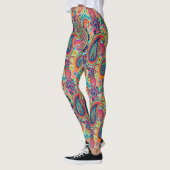 Leggings Arc-en-ciel lumineux Paisley (Gauche)