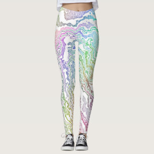 Leggings Arc-en-ciel marbré