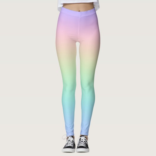 Leggings Arc-en-ciel pastel (Devant)