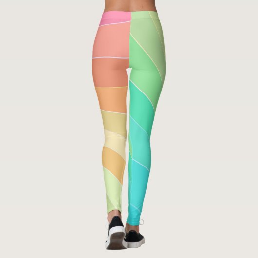 leggings arc-en-ciel pastel (Dos)