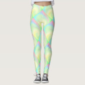 Leggings Arc-en-ciel pastel de couleur (Devant)