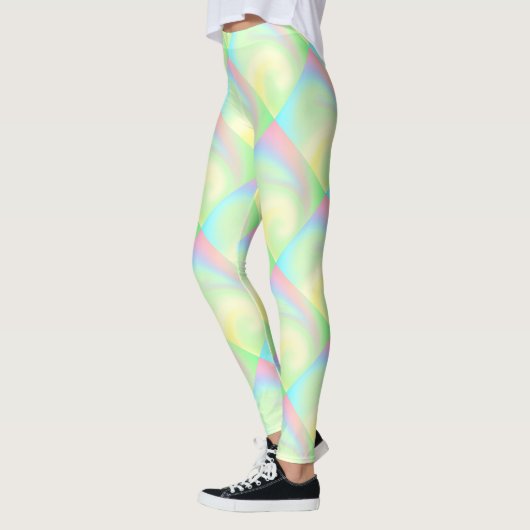 Leggings Arc-en-ciel pastel de couleur (Gauche)