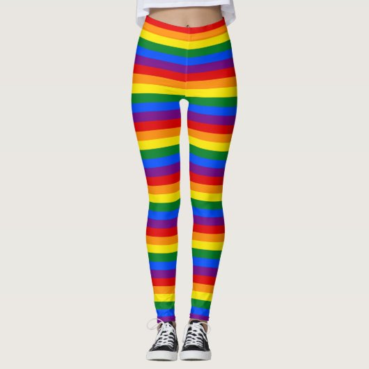 Leggings Arc-en-ciel rayé (Devant)