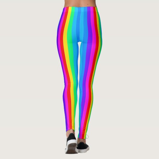 Leggings Arc-en-ciel rayé (Dos)