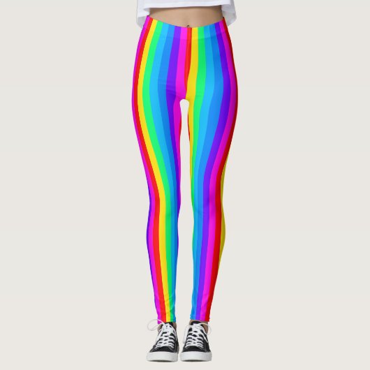 Leggings Arc-en-ciel rayé (Devant)