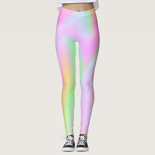 Leggings arc-en-ciel rose (Devant)