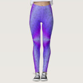 Leggings Arc-en-ciel rose bleu dans Elephantenskin leathero (Devant)