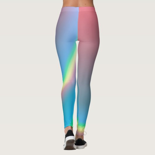 Leggings Arc-en-ciel rose et bleu (Dos)