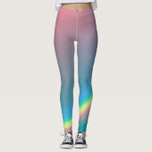 Leggings Arc-en-ciel rose et bleu (Devant)