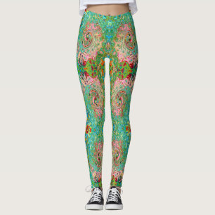Leggings Arc-en-ciel Super coloré rétro