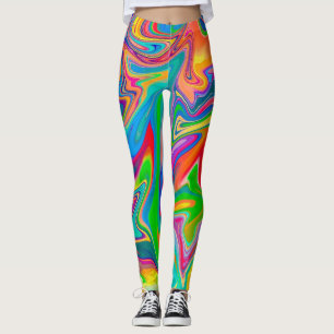 Leggings arc-en-ciel tourbillonnant de la Foire