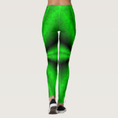 Leggings Arc-en-ciel vert noir dans Elephantenskin leathero (Dos)