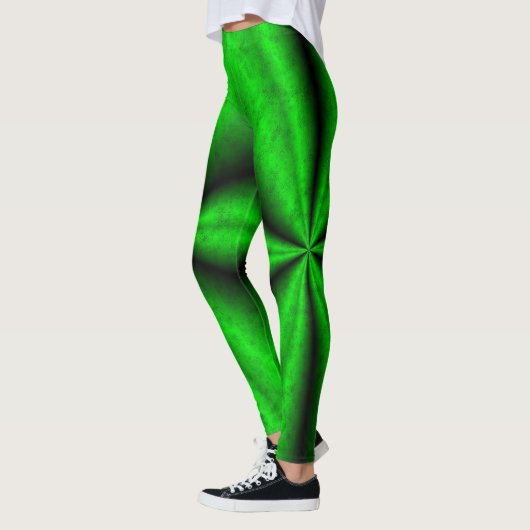 Leggings Arc-en-ciel vert noir dans Elephantenskin leathero (Gauche)