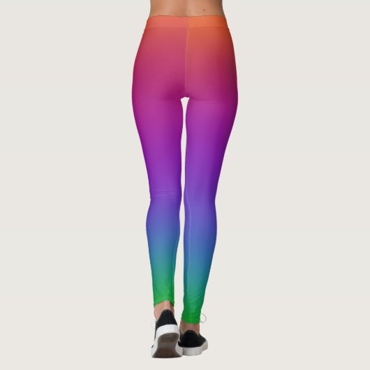 Leggings arc-en-ciel vifs (Dos)