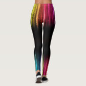 Leggings Arc-en-ciel Votre nom Pantalon d'exercice (Dos)