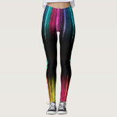 Leggings Arc-en-ciel Votre nom Pantalon d'exercice (Devant)