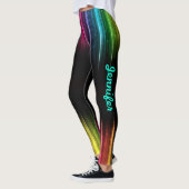 Leggings Arc-en-ciel Votre nom Pantalon d'exercice (Gauche)