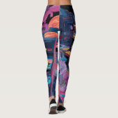 Leggings Arcade Rétro Futuriste dans l'Espace (Dos)