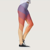 Leggings Arches pastel violettes, orange et bleues (Droite)