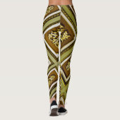Leggings Architecture Brown et verte (Dos)